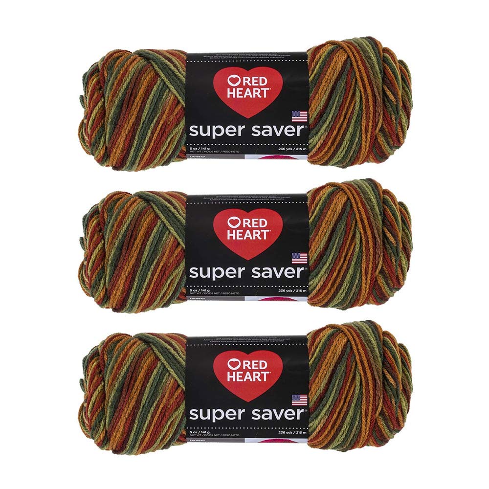 Amazon.com: Bulk Buy: Red Heart Super Saver Yarn (3-Pack